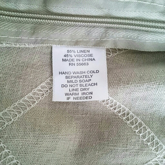 NWT Forcynthia linen blend skirt w/raw edge detail - Picture 5 of 5